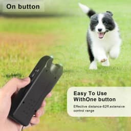 Ultrasonic Anti Barking Device Rechargeable Dog Bark Deterrent LED Light Dog Training Repellent