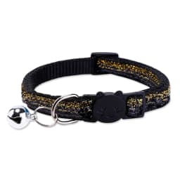 Pet Collar with Bell Cat Dog Glitter Sequin Breakaway Adjustable Small Dog Kitten Collar Puppy Daily Wear Walking Neck Strap