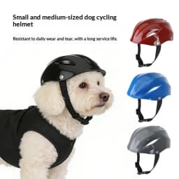 Durable Fashion Plastic Pet Dog Helmet Adjustable Ventilated Holes Puppy Cat Safety Hat Toy Helmet Pet Costume Gift Accessories