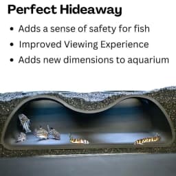 1Pcs Multifunctional Two Holes Underground Aquarium Tunnel Curved Gravel Substrate Cave Fish Hiding Shelter Reptile Hideout Orna