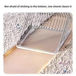 Cat Litter Shovel Wood Handle Metal Scooper with Hook Portable Stainless Steel Sifting Kitten Toilet Cleaning Tool Pet Products