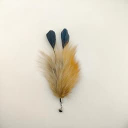 2pcs Feather Pet Cat Toy Replacement Head Fur Interactive Kitten Toys