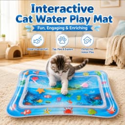 1PC Thickened Cat Water Bed Sensory Playmat in Square Sensor Cat Cooling Mat for Pets Playing Sleeping All Seasons