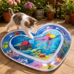 1PC Thickened Cat Water Bed Sensory Playmat in Square Sensor Cat Cooling Mat for Pets Playing Sleeping All Seasons