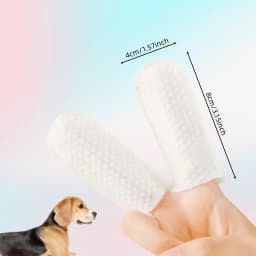 100Pcs Pet Teeth Cleaning Finger Wipes Pet Dog Teeth Brushing Wipes For Cleaning Bad Breath Remover Wipes For Dogs Supplies