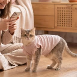 Cute Waffle Ruffle Sleeve Pet T-shirt Round Neck Breathable Dog Clothes Sweet Fashion Dog Apparel For Small Dogs Multiple Colors