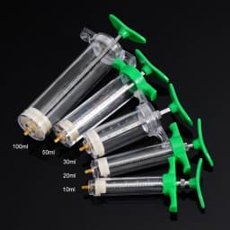 Injector 10/20/30/50/100ML Plastic Steel Animal Syringe Sheep Cow Cattle Pasture Farm Veterinary Equipment Animal Husbandry Tool