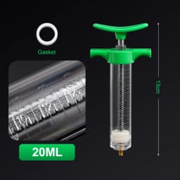 Injector 10/20/30/50/100ML Plastic Steel Animal Syringe Sheep Cow Cattle Pasture Farm Veterinary Equipment Animal Husbandry Tool