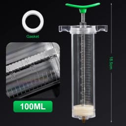 Injector 10/20/30/50/100ML Plastic Steel Animal Syringe Sheep Cow Cattle Pasture Farm Veterinary Equipment Animal Husbandry Tool