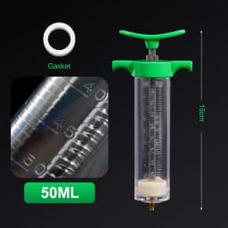Injector 10/20/30/50/100ML Plastic Steel Animal Syringe Sheep Cow Cattle Pasture Farm Veterinary Equipment Animal Husbandry Tool