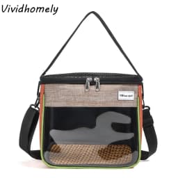 S/M/L Hamster Travel Carrier Breathable Clear Window Hamster Carry Bag Top Opening Lightweight Pet Carrier Bag Small Pet