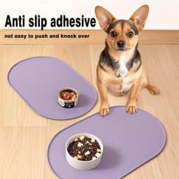 High Quality Silicone Pet Food Mat Waterproof Raised Edges Dog Food Mat BPA-Free Easy Clean Cat Feeding Mat Pet Supplies