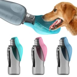 800ML Large Dog Water Bottle Dispenser For Small Big Dogs Portable Travel Pet Drinking Bowls Bulldog Labrador Feeder Supplies