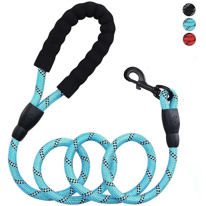 1.5/2/3M Pet Reflective Leash Nylon Round Leash Explosionproof Punch Leash Dog Walking Round Leash Without Strangulation