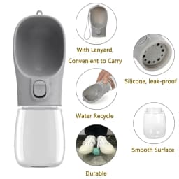 Pet Portable Big Dog Water Bottle for Small Large Dogs Outdoor Hiking Leakproof Puppy Drinking Bowls Golden Retriever Supplies