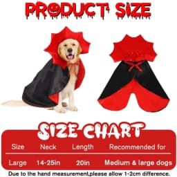 Halloween Pet Cape Costume Vampire Cloak Wizard Outfit Cosplay Apparel Party Costumes for Small Medium Dogs Cats Pet Supplies