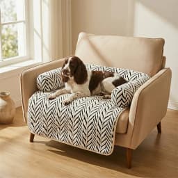 Pet Sofa Bed Mat with Side Bolsters Dog Cat Bed Soft Fluffy Anti-slip Couch Protector Sleeping Cushion for Small Medium Dogs Cat