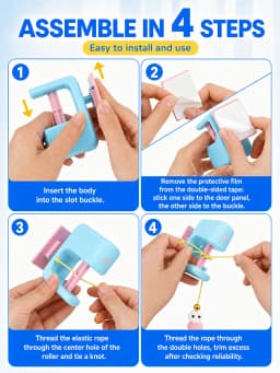 Aoifn Automatic Cat Toy, Electric Hanging Door Frame Cat Toy with Rechargeable Battery, Interactive Flying Bird Toy for Indoor