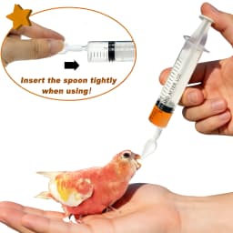 Bird Medication Feeding Set for Parrots, Includes 10 Tubes, 5 Syringes, Spoons, Measuring Cup & Box