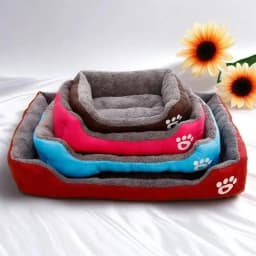 Large Cozy Pet Sleeping Bed Long Hair Plush Cat Dog Mat Warm Cushion Washable Soft Kennel Bed for Indoor Pets