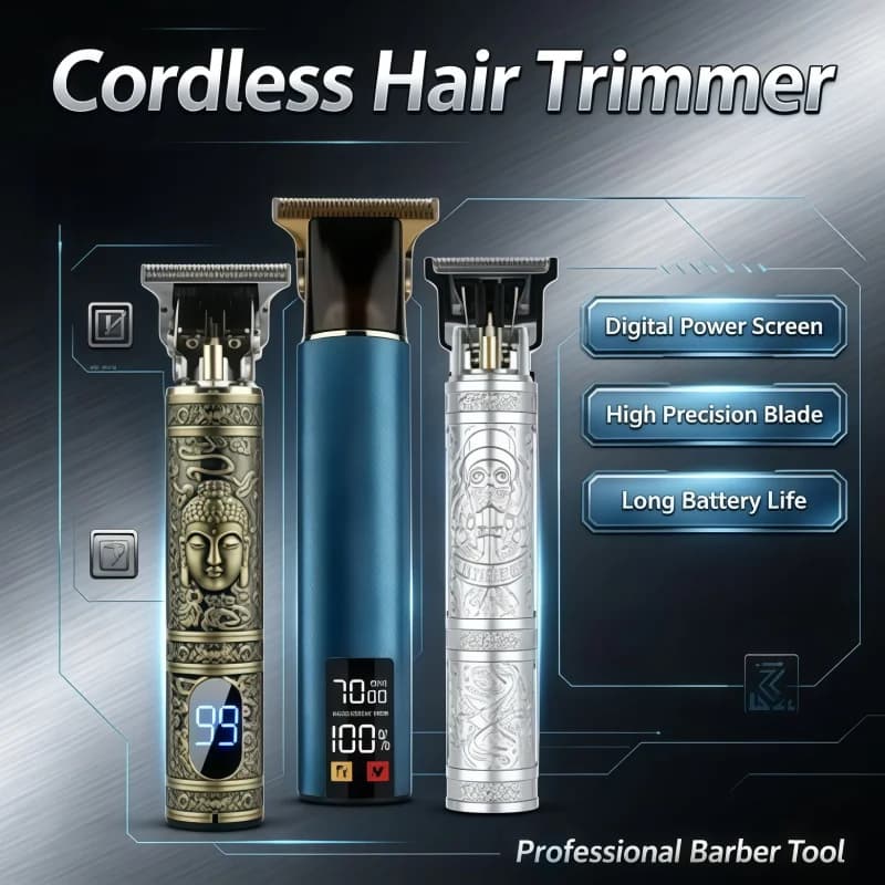2026 Hot Professional Hair Trimmer USB Rechargeable Hair Clipper for Men Haircut Hair Cutter Barber Machine Men Trimmer Shaver