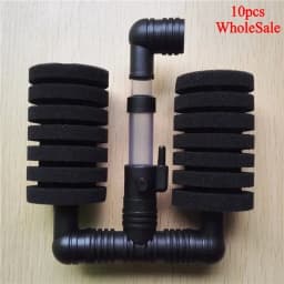 10Pcs Bio Sponge Filter Betta Fry Shrimp Aquarium Fish Tank Double Head XY-2831 Without Packaging Practical