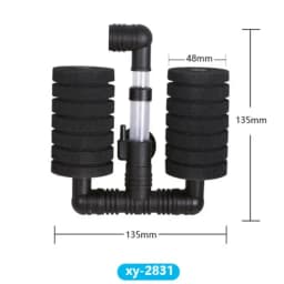 10Pcs Bio Sponge Filter Betta Fry Shrimp Aquarium Fish Tank Double Head XY-2831 Without Packaging Practical