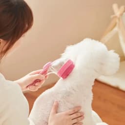 Pet Bathing Brush Long Handle Add‑Liquid Soft Silicone Massage for Dogs & Cats Bath Cleaning Pet Grooming Tool Pet Supplies