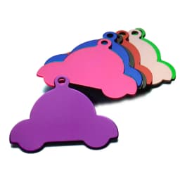 100Pcs Anodizing Aluminum Dog Tag Name Dog ID Tags for Dog Collar Personalized Pet ID Dog Name Tag Customized Engraving