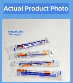 100pcs Plastic Veterinary Syringe With Needles 1ml 0.5ml 30G 31G Animal Sterile Disposable Syringe Pet Medical And Supplements