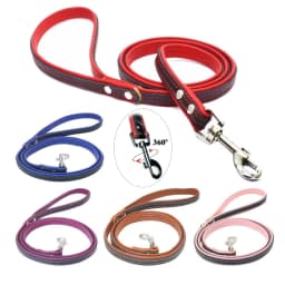 Engraved Leather Dog Collar Braided Persoanzled ID Tag Collars Nameplate Customized Pet Collar Leather Pet Walking Leash Leads