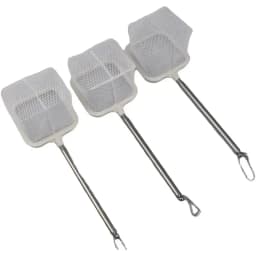 3D Fish Net Aquarium Square and Round Net with Suction Cup Telescopic Stainless Steel Handle Gear for Catching Fish Shrimp Tank