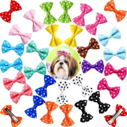 10/20Pcs Dot Pet Grooming Hair Clips Dog Cat Bows Hairpin Pet Girls Barrette for Small Dogs Supplies Pet Hair Grooming Acce