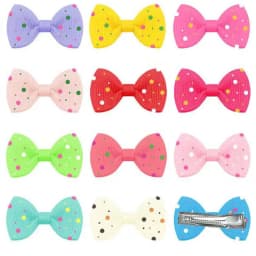 10/20Pcs Dot Pet Grooming Hair Clips Dog Cat Bows Hairpin Pet Girls Barrette for Small Dogs Supplies Pet Hair Grooming Acce