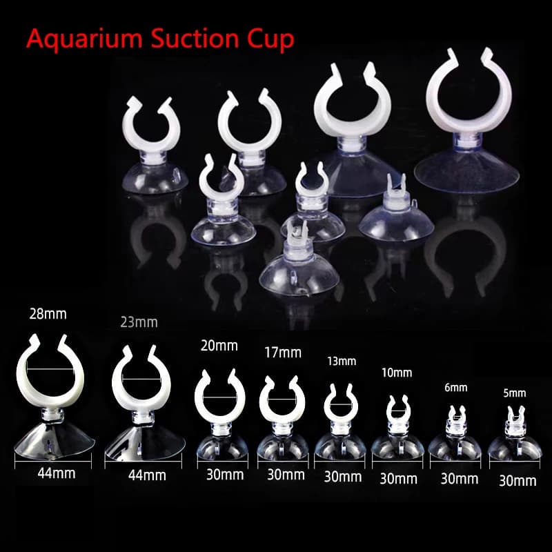 5pcs/10pcs Aquarium Suction Cup Air Tube Holder Sucker for Fish Tank Pump Oxygen Air Tube Fixing Clip Aquarium Accessories