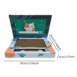 Cat Scratcher Laptop Cat Laptop Toy Foldable Kitten Toy Cat Furniture Cardboard Cat Scratcher Cat Scratch Pad for Gifts Kitty