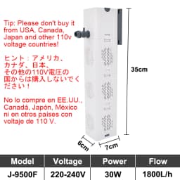 Aquarium Filter Pump Fish Tank Submersible Silent Air Oxygen Aerator Internal Water Pump Aquarium Air Pump Wave Maker 220v