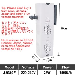Aquarium Filter Pump Fish Tank Submersible Silent Air Oxygen Aerator Internal Water Pump Aquarium Air Pump Wave Maker 220v