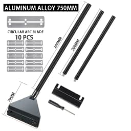 Aquarium Algae Remover Aluminum Alloy Stainless Steel Scraper Blade Fish Tank Glass Water Plant Grass Cleaning Tools Accessories