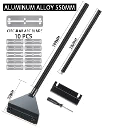 Aquarium Algae Remover Aluminum Alloy Stainless Steel Scraper Blade Fish Tank Glass Water Plant Grass Cleaning Tools Accessories