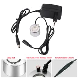 Fish Tank Fish Pond Landscaping Ultrasonic Nebulizer Small Water Rockery Bonsai Atomizer Humidifier & EU Plug Power Adapter 1set