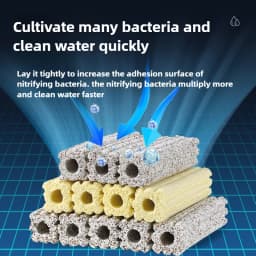 Nano bacteria house fish tank filter material fish pond water purification system nitrification culture bottom filter material