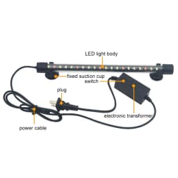 Waterproof LED Aquarium Light Fish Tank Underwater Lamp Clip Light Aquariums Decor Lighting Submersible Lamp Plant Grow 220-240V