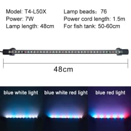 Waterproof LED Aquarium Light Fish Tank Underwater Lamp Clip Light Aquariums Decor Lighting Submersible Lamp Plant Grow 220-240V