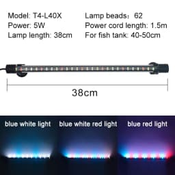 Waterproof LED Aquarium Light Fish Tank Underwater Lamp Clip Light Aquariums Decor Lighting Submersible Lamp Plant Grow 220-240V