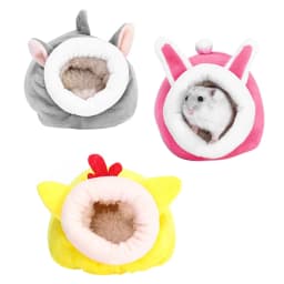 Hamster House Guinea Pig Hamster Cotton House Pet Bed House Small Animal Nest Winter Warm For Rodent/Guinea Pig/Rat/Hedgehog