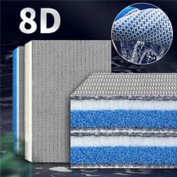 1Pcs New 8D Aquarium Filter Sponge 8-Layers High-Density Biochemical Filter Cotton Sponge Aquarium Accessories