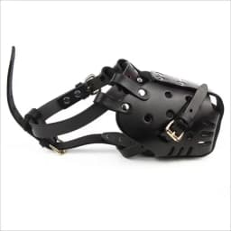 Leather Pet Dog Basket Mouth Cage German Shepherd Doberman Anti Bite Dog Training Defense Masks for Small/Large Dogs