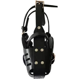 Leather Pet Dog Basket Mouth Cage German Shepherd Doberman Anti Bite Dog Training Defense Masks for Small/Large Dogs