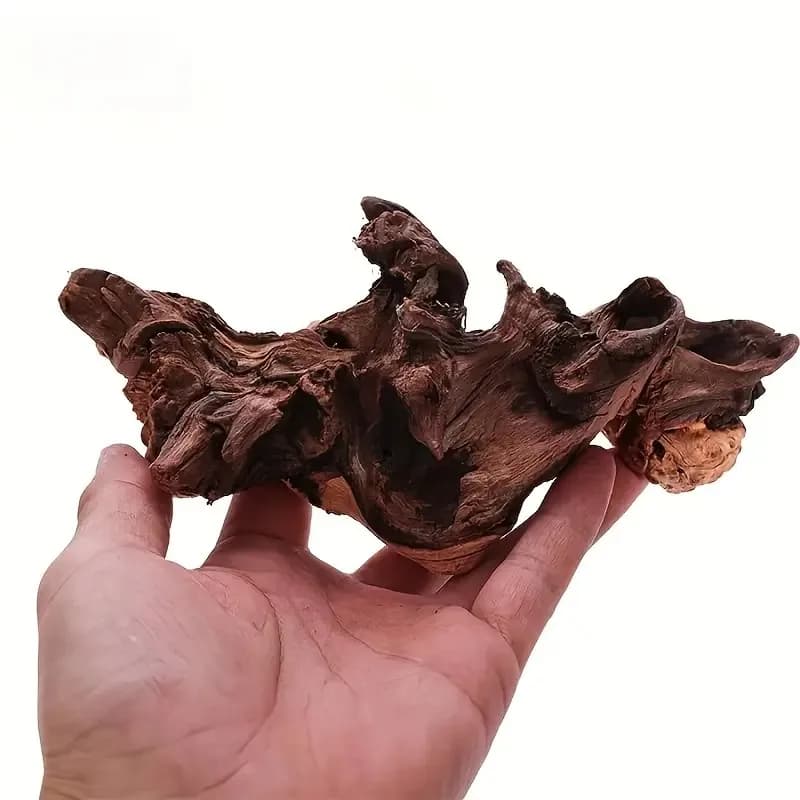 1/2PCS Authentic Natural Driftwood Aquarium Decor -Small Fish Tank Ornament, Genuine Wood Landscape with Bark Underwater Decor